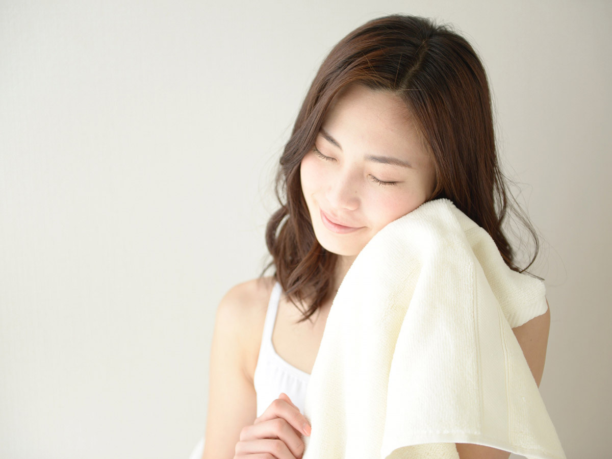吸水性に優れ肌触りのいいタオル